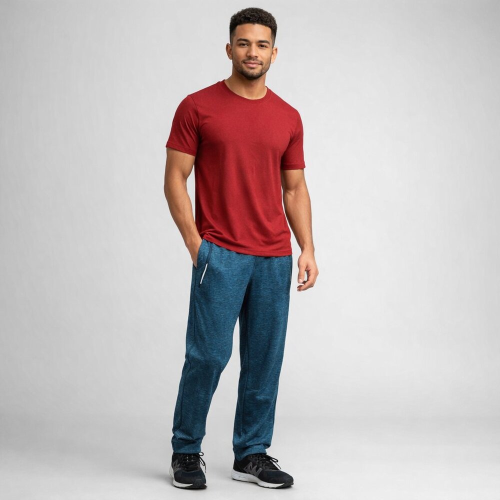 Casual Pants for Men - Heather Blue Joggers